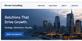 Business consulting website design